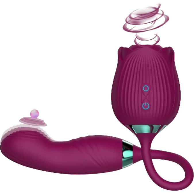 Armony – Delight Flower Saug- & Stoßvibrator Violett