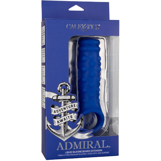 Calexotics – Admiral Perlen Penisüberzug Flüssigsilikon Blau