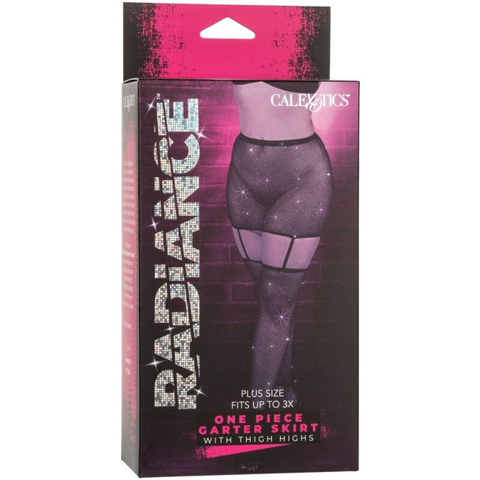 Calexotics – Radiance Straprock mit Oberschenkelstrümpfen Große Größe