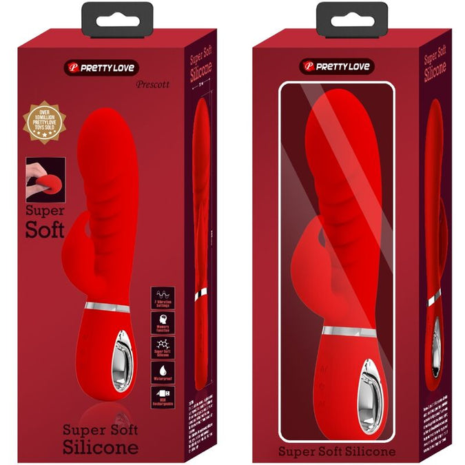 Pretty Love – Prescott Multifunktion G – Spot Vibrator Rot