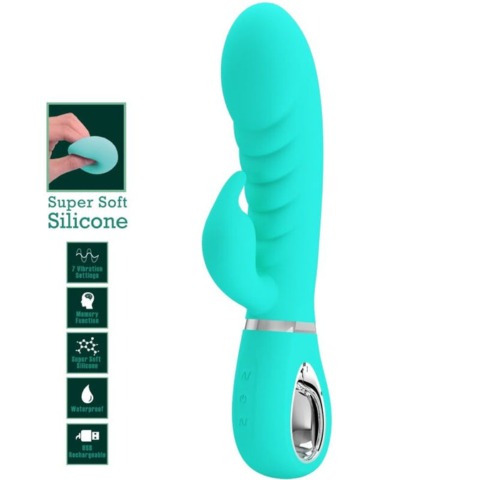Pretty Love – Prescott Multifunktions G – Spot Vibrator Aqua Grün