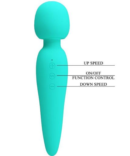 Pretty Love – Meredith Massager 12 Vibrationsmodi Aqua Grün Pretty Love – Meredith Massager 12 Vibrationsmodi Aqua Grün