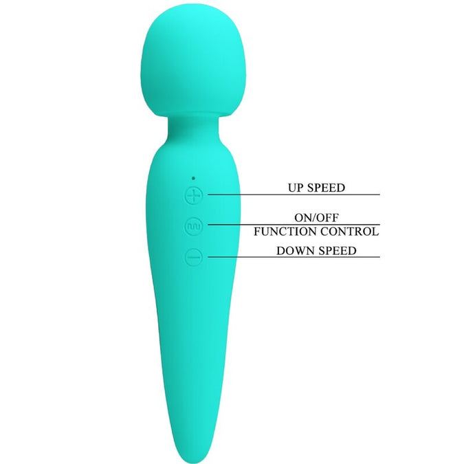 Pretty Love – Meredith Massager 12 vibratiemodi Aqua Groen