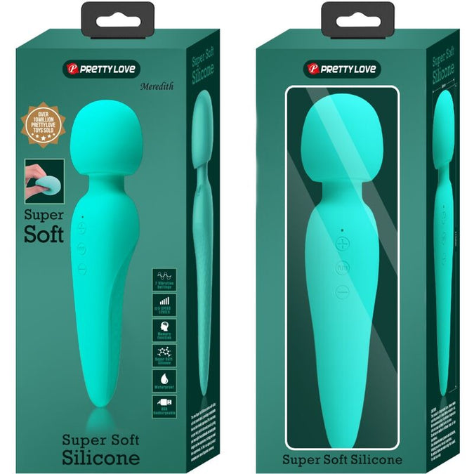 Pretty Love – Meredith Massager 12 vibratiemodi Aqua Groen