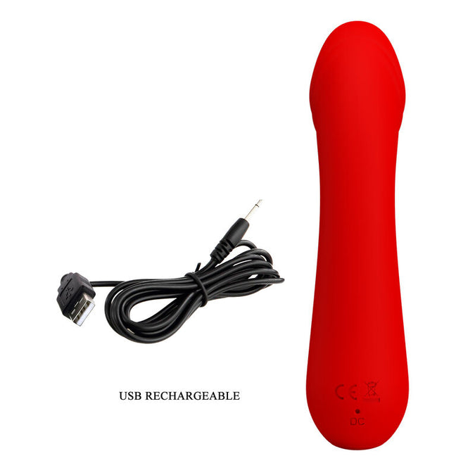 Pretty Love – Cetus Wiederaufladbarer Vibrator Rot