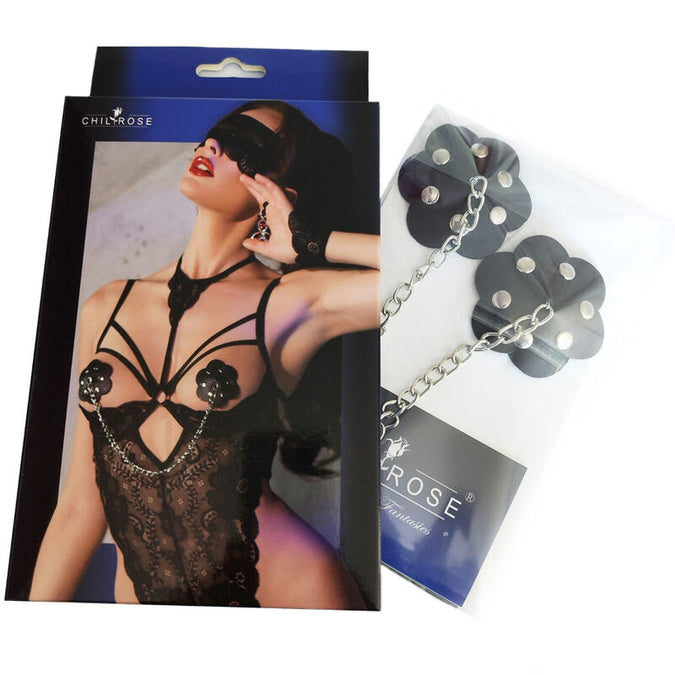 Chilirose – Cr 4675 Brustwarzenabdeckungen Schwarz