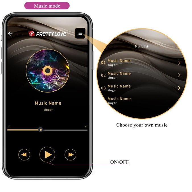 Pretty Love – Catalina Vibrator App Remote Control Purple
