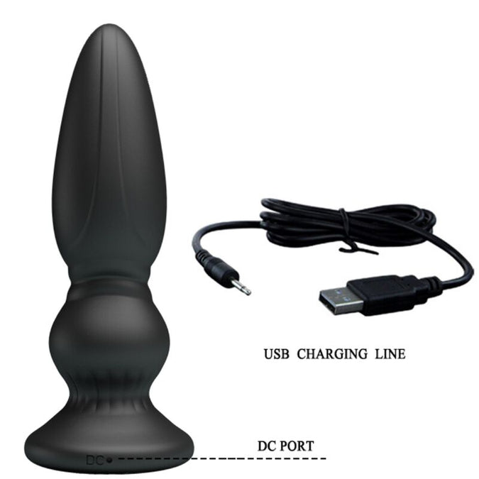 Mr Play – Leistungsstarker Vibrator mit Fernbedienung Analplug Schwarz