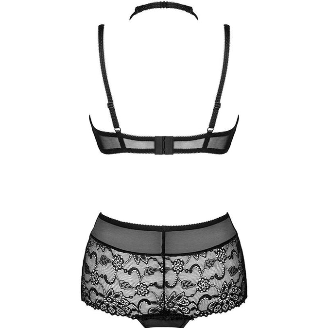 Livco Corsetti Fashion – Linera For The Senses Kollektion BH + Panty Schwarz L/xl