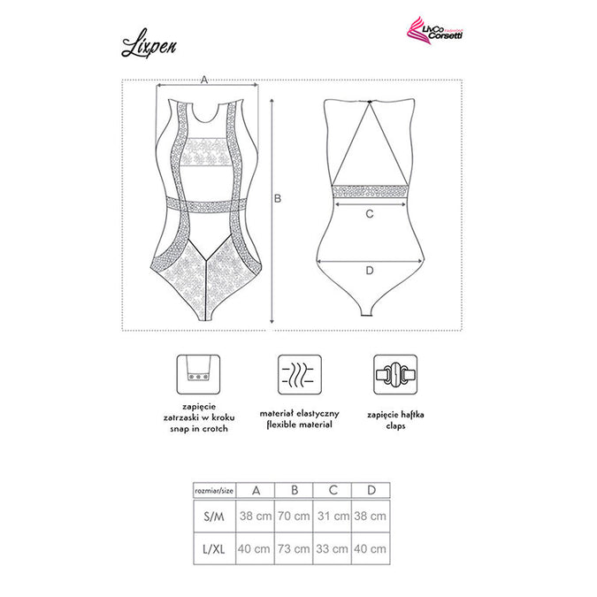 Livco Corsetti Fashion – Lixpen Lc 90612 Body Schwarz