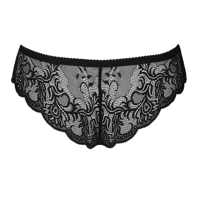 Livco Corsetti Fashion – Love Story Lc 90679 Panty mit offenem Schritt, Schwarz