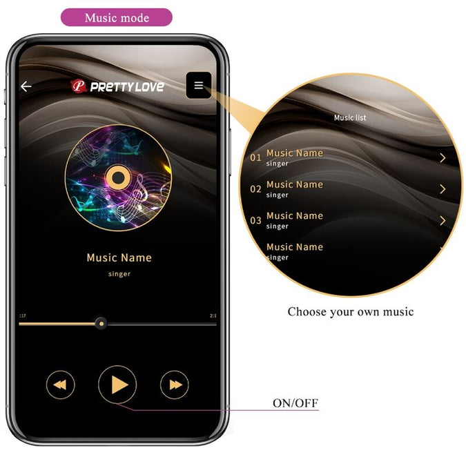 Pretty Love – Elvira Kegelbälle App Fernbedienung Lila
