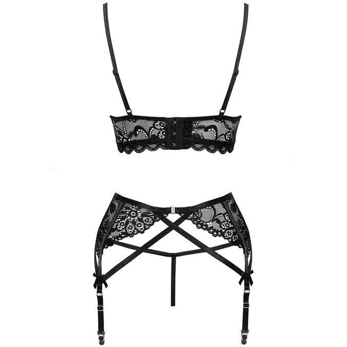 Livco Corsetti Fashion – Moridam Lc 90552 Beha + Jarretelgordel + Slip Zwart L/xl