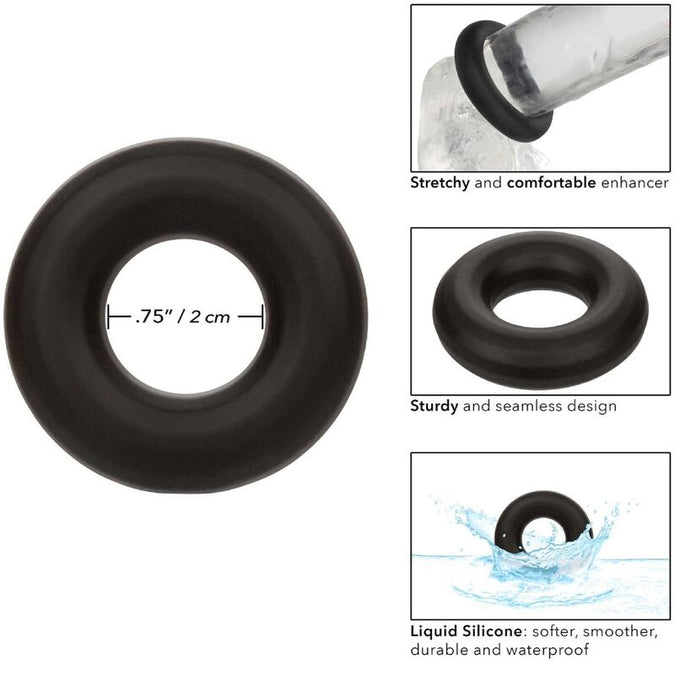 Calexotics – Alpha Prolong Medium Ring Black