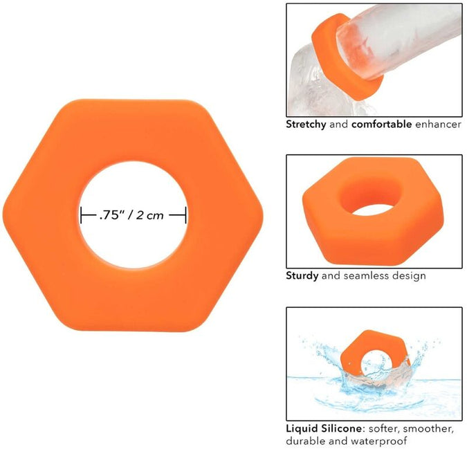 Calexotics – Alpha Prolong Sexagon Ring Orange
