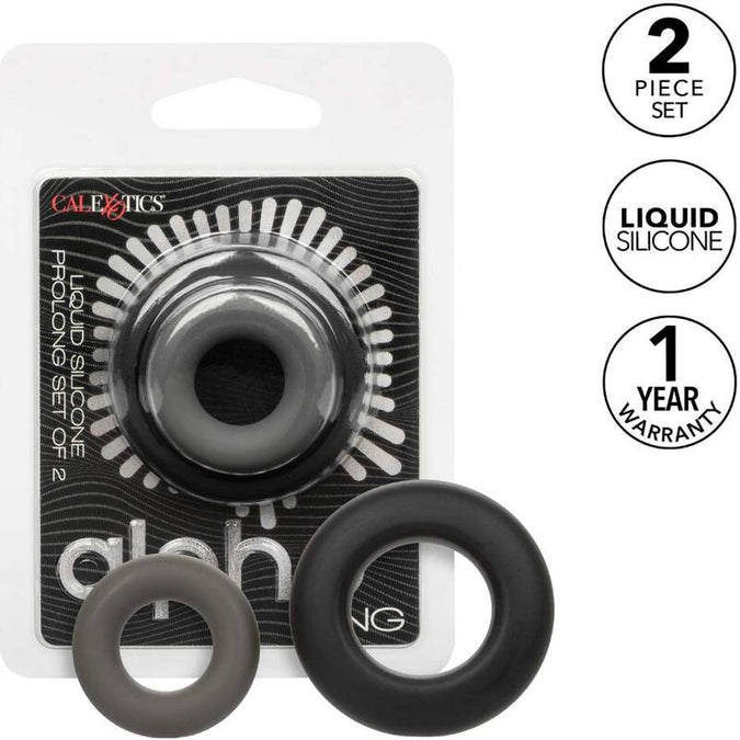 Calexotics – Alpha Prolong Set aus 2 Ringen Grau