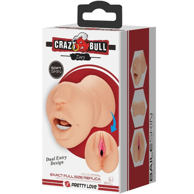 Crazy Bull – Zoey Vagina – Vagina-vormige Masturbator Dubbele Ingang
