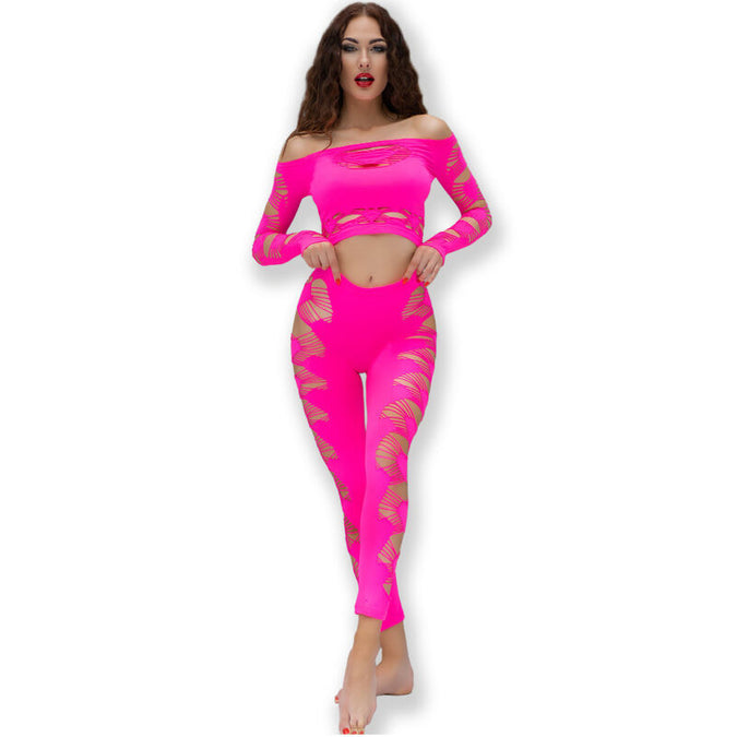 Chilirose – Cr 4632 Top & Pant Fuchsia S/l