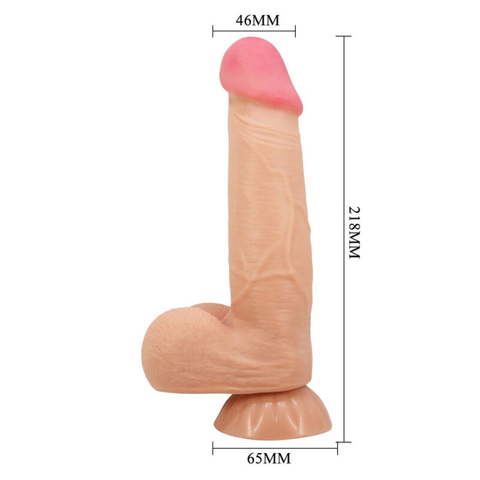 Pleasurements – Pretty Love – Sliding Skin Realistic Dildo Flesh 21.8 Cm