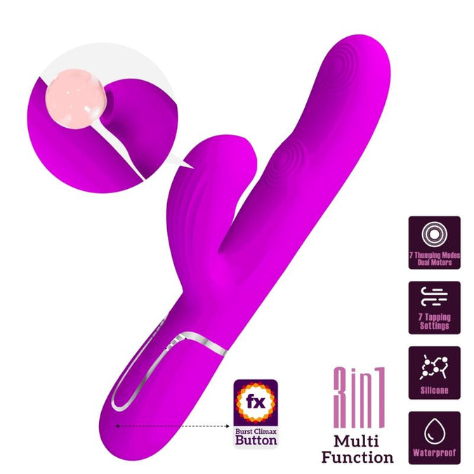 Pretty Love – Perlita Multifunction 3-in-1 G-spot vibrator violet