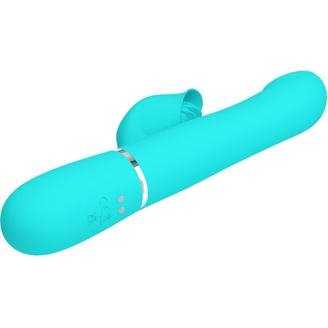 Pretty Love – Rabbit Vibrator Perlen Aqua Grün