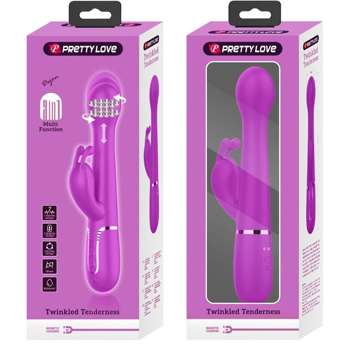 Pretty Love – Dejon Rabbit Vibrator 3 In 1 Multifunktion Violett