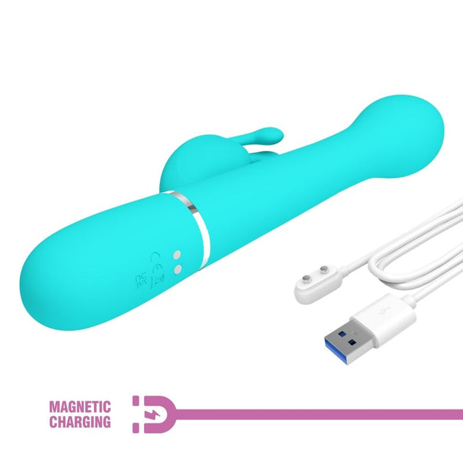 Pretty Love – Dejon Rabbit Vibrator 3 In 1 Multifunktion Aqua Grün