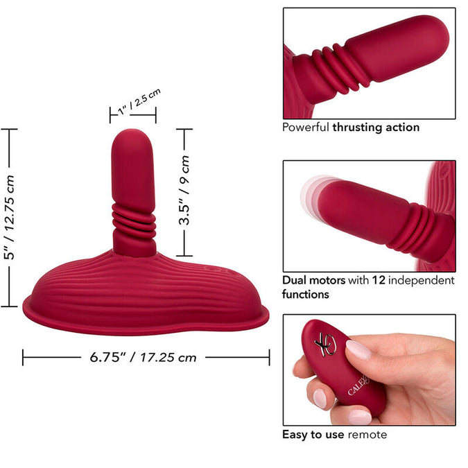 Calexotics – Rider Massager Doppelmotor Fernbedienung Rot