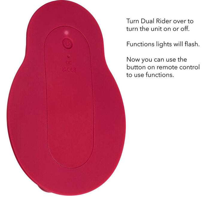 Calexotics – Rider Massager Doppelmotor Fernbedienung Rot