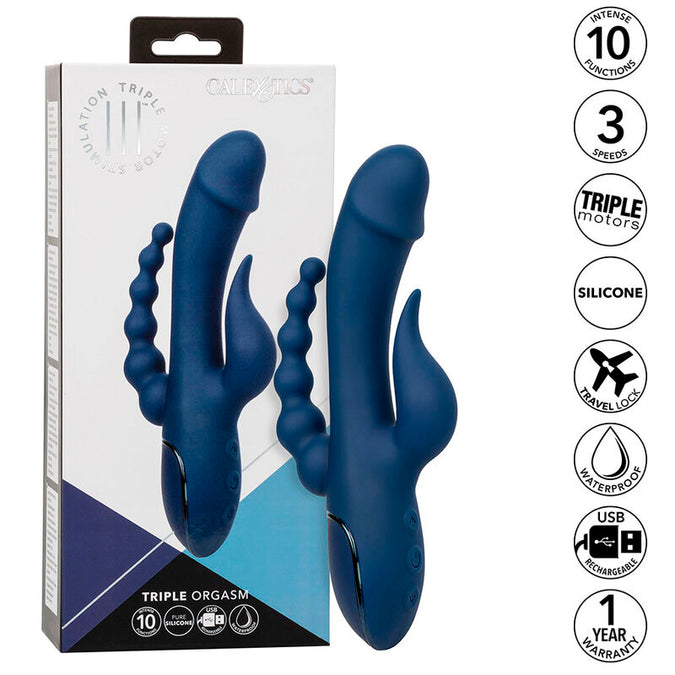 Calexotics – Vibrator Dreifacher Orgasmus Blau