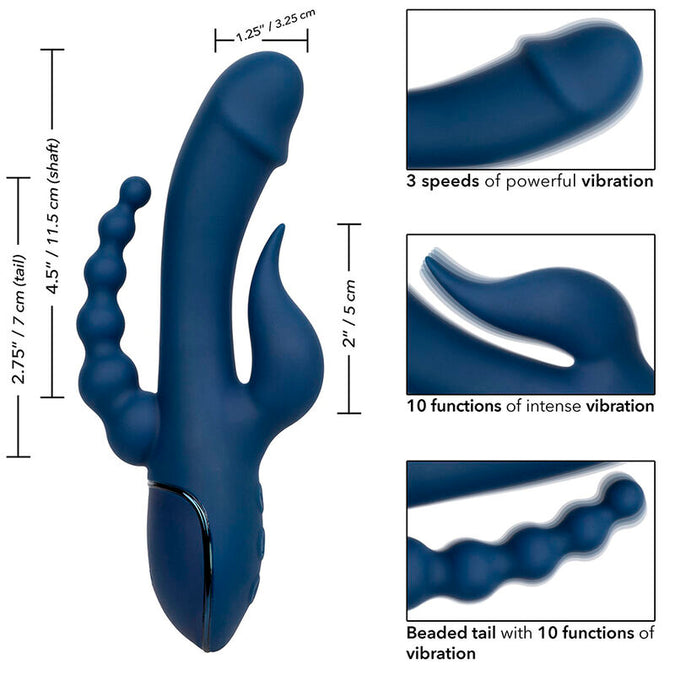 Calexotics – Vibrator Dreifacher Orgasmus Blau