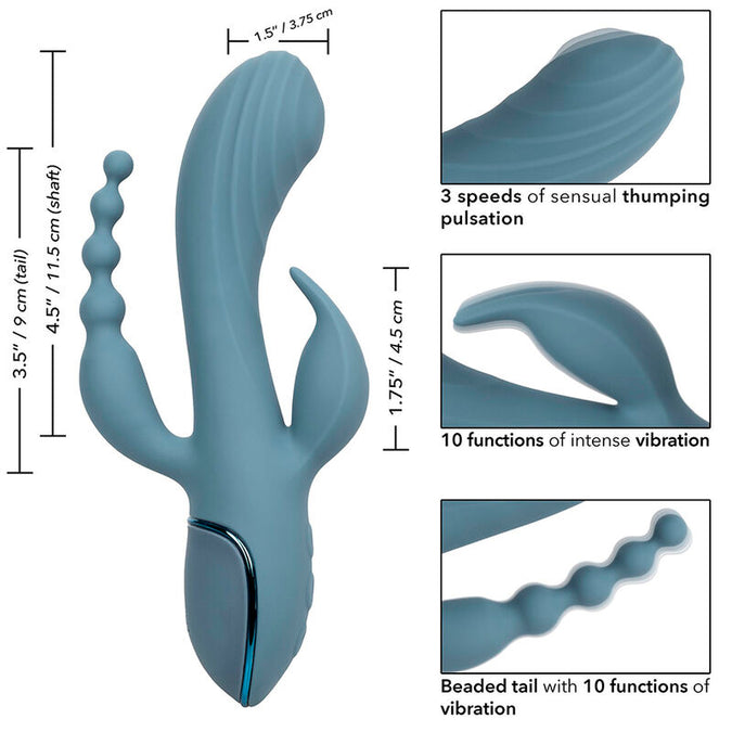 Calexotics – Vibrator Triple Ecstasy Grijs