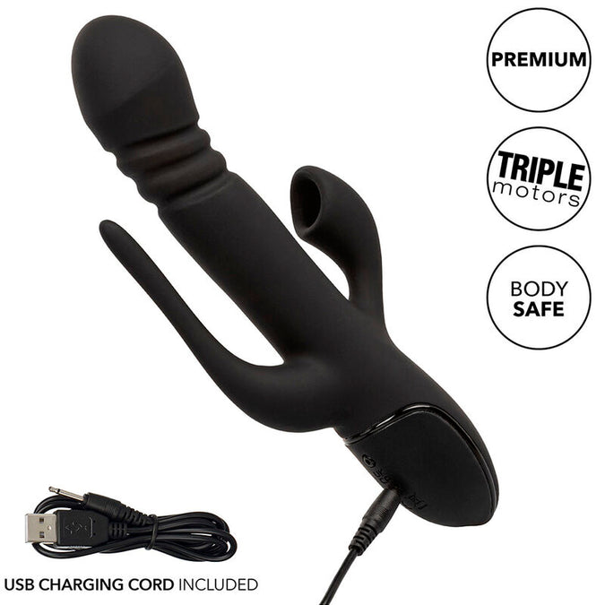 Calexotics – Vibrator Triple Euphoria Black