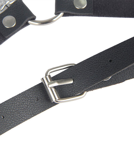 Subblime – Leder Gürtel Harness Schwarz Einheitsgröße Subblime – Leder Gürtel Harness Schwarz Einheitsgröße