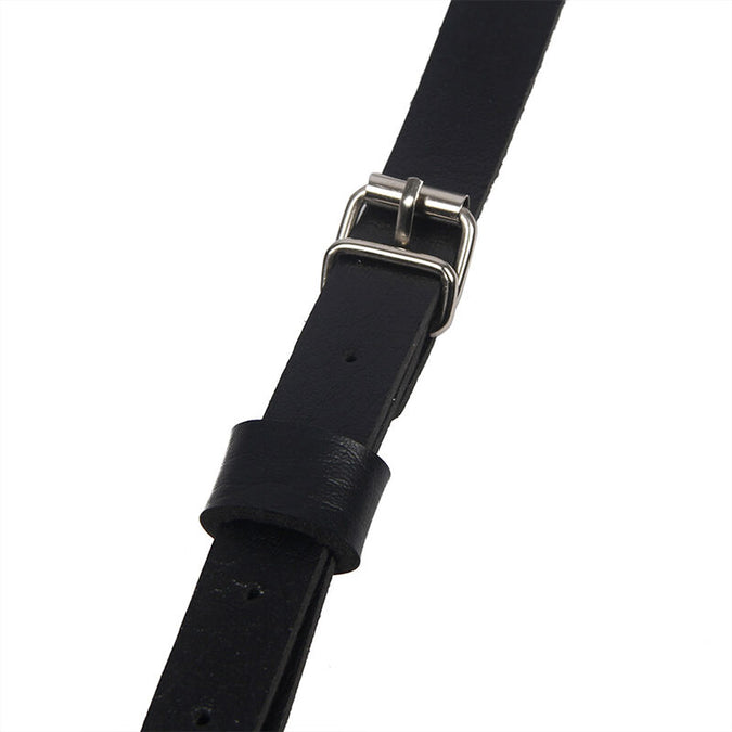 Subblime – Leder Ring Brust Harness Schwarz Einheitsgröße