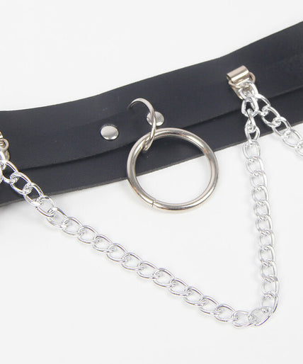 Subblime – Gürtel Und Strapshalter-Geschirr Mit Ringen Und Kettendetail Einheitsgröße Subblime – Gürtel Und Strapshalter-Geschirr Mit Ringen Und Kettendetail Einheitsgröße