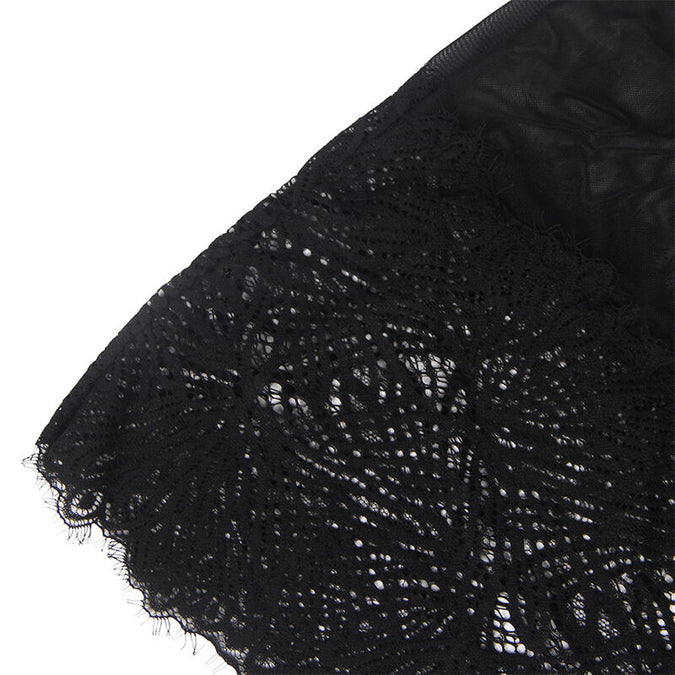 Subblime – Babydoll mit verstellbaren Spitzen-Trägern Schwarz S/m