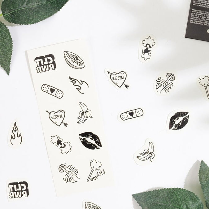 Secret Play – Set Of 10 Candy Collection Temporary Tattoos