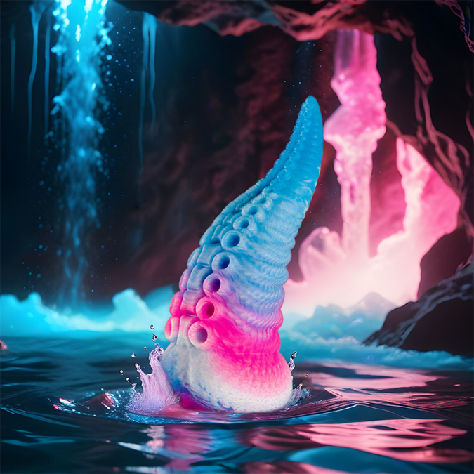 Epic – Phorcys Blauer Tentakel Dildo Kleine Größe