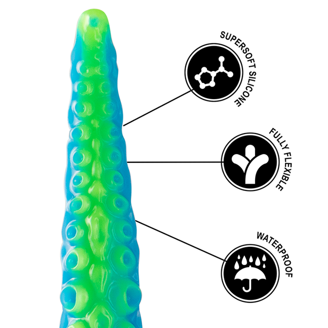 Epic – Scylla Fluoreszierender Dünner Tentakel Dildo Große Größe