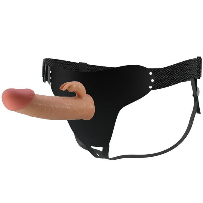 Pretty Love – Mavis Universal-Harness-Slip mit Dildo 19 cm, Naturfarben