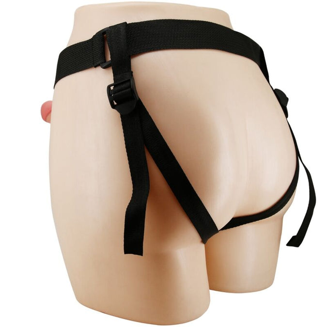 Pretty Love – Mavis Universal-Harness-Slip mit Dildo 19 cm, Naturfarben