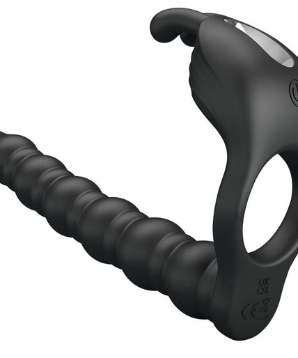 Pretty Love – Blackney Penisring mit schwarzem Vibrator-Stopfen Pretty Love – Blackney Penisring mit schwarzem Vibrator-Stopfen