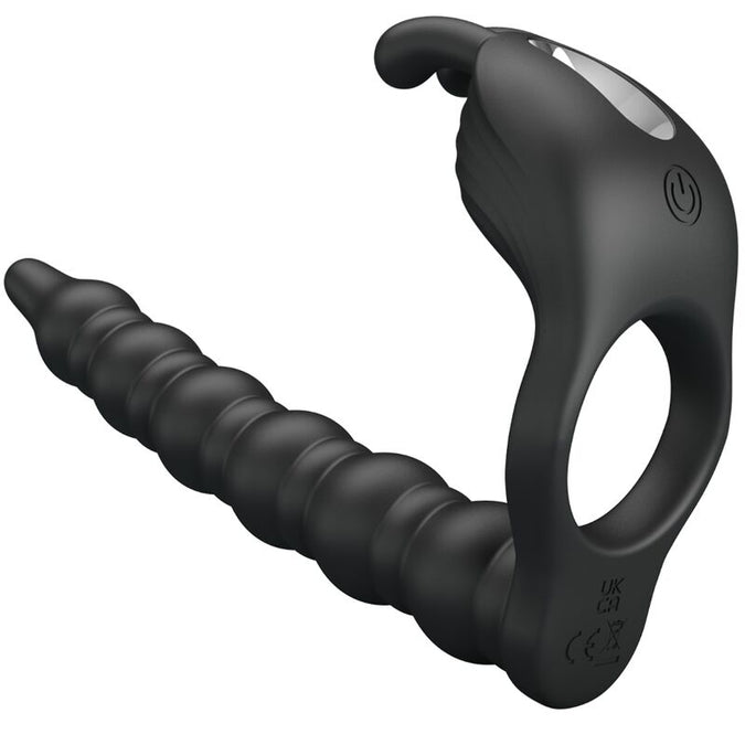 Pretty Love – Blackney Penisring met zwarte vibratorplug