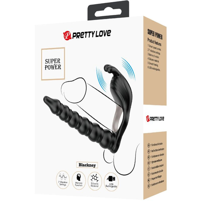 Pretty Love – Blackney Penisring met zwarte vibratorplug