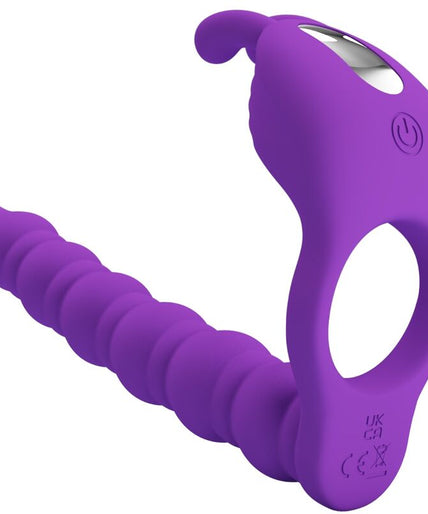 Pretty Love – Blackney Penisring mit lila Vibrator-Stopfen Pretty Love – Blackney Penisring mit lila Vibrator-Stopfen