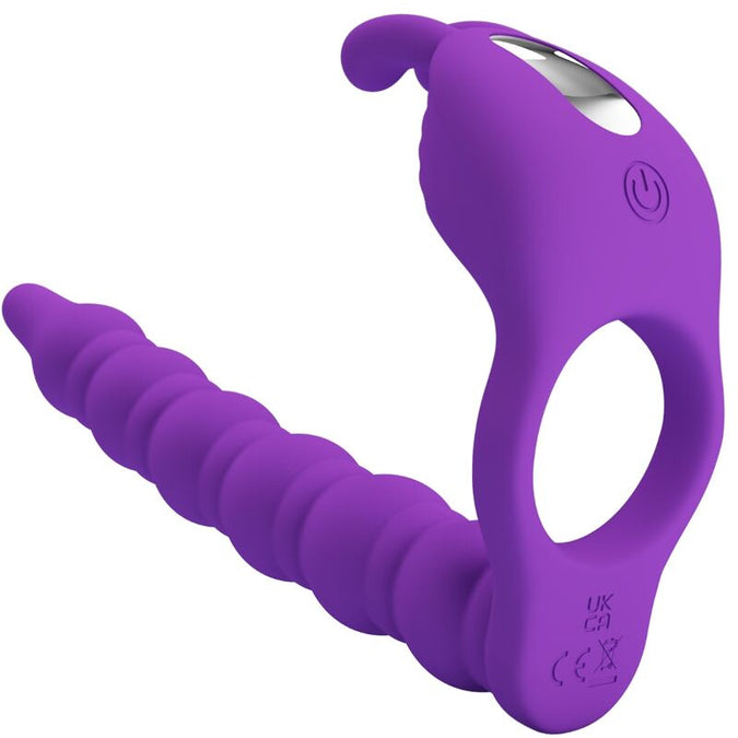 Pretty Love – Blackney Penissring Met Lila Vibrator Plug