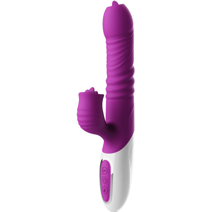 Armony – Dubbele Tong Vibrator & Stotende Violet Warmte-effect
