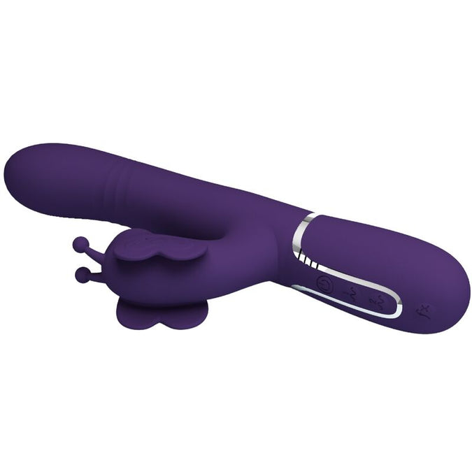 Pretty Love – Multifunktionaler Rabbit Vibrator 4 In 1 Schmetterling Lila