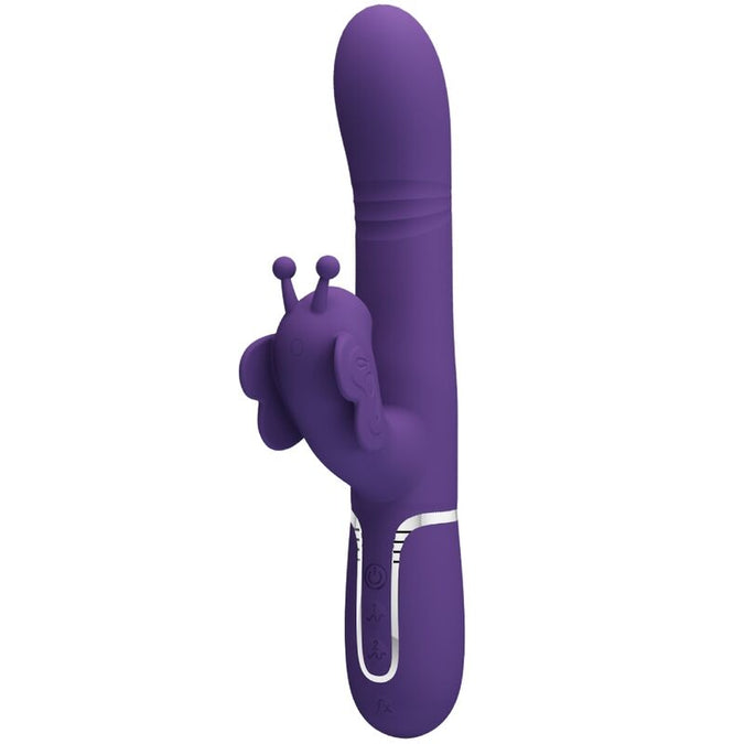 Pretty Love – Multifunktionaler Rabbit Vibrator 4 In 1 Schmetterling Lila